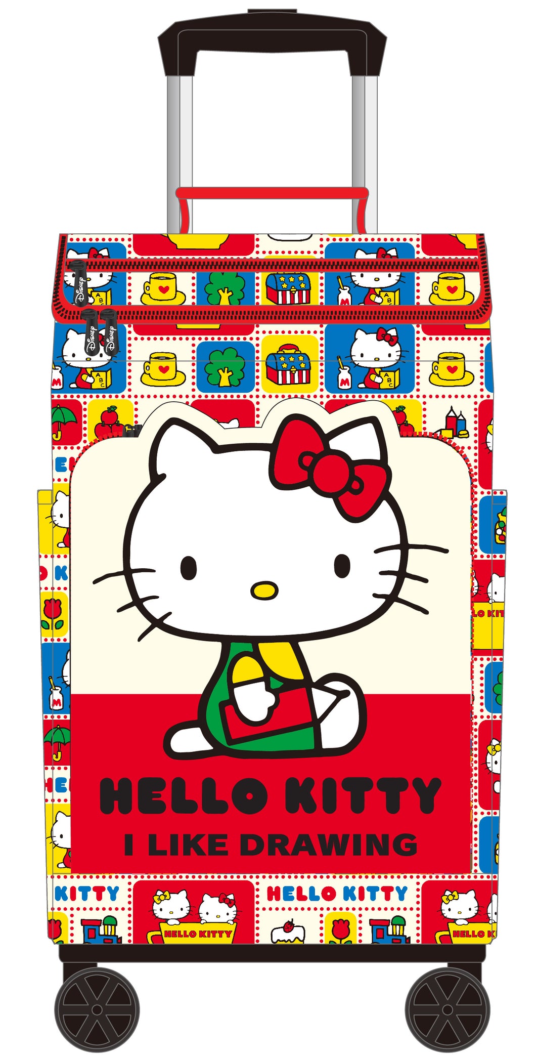 Hello Kitty 可摺疊輕便4輪購物車 KT-3075