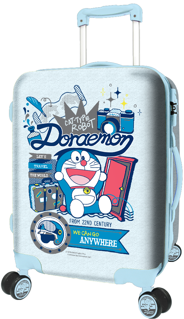 Doraemon  四輪拉桿喼(雙層防盜拉鏈)